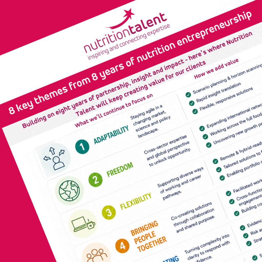 8 key themes from 8 years of nutrition entrepreneurship